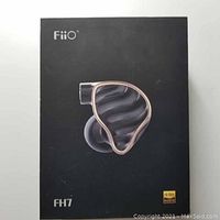 Front of retail packaging showing FiiO branding and FH7 model