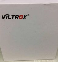 White box with Viltrox brand name and logo on top.