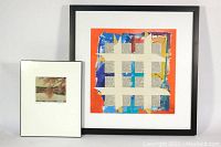 Photo showing both framed art pieces side by side against a white background.