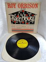 Vinyl LP record laid out with album cover propped up behind the record, showing front design of cover and vinyl condition.