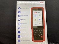 Retail packaging showing features and model information