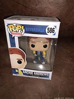 Front view of Archie Andrews Funko Pop figure in original packaging with visible branding and figure details