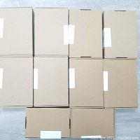 10 cardboard boxes containing night lights, new in box