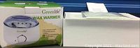 Box of Greenlife Wax Warmer with image and branding