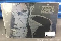 Front view of Teen Wolf complete series DVD box set showing stylized werewolf graphic and title, shrink-wrapped.