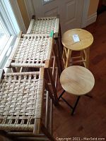 Group shot of all five stools