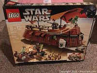 Boxed LEGO Star Wars 6210 Jabba's Sail Barge set showing unopened packaging and set details