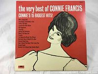 Front cover of the vinyl LP showing the album title, artist name, and illustrated portrait of Connie Francis.