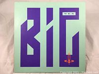 Front cover of the vinyl record album showing the stylized 'BIG' text in purple on mint green background with 'YES' in the top right corner.