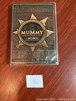 Front of The Mummy Collector's Set DVD box with Egyptian themed cover art and title.