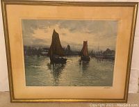 Framed print showing overall artwork and frame