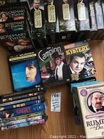 Photo showing multiple DVD box sets arranged close together, featuring Rosemary & Thyme seasons, Midsomer Murders sets, Rumpole of the Bailey complete series, Blue Murder complete collection, Maigret, Inspector Lavardin, Mr. and Mrs. North, Hildegarde Withers, and other mystery collections.