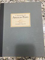 Closed front cover of the book showing the title 'A Treasury of American Prints' edited by Thomas Craven on a gray cover with black spine.