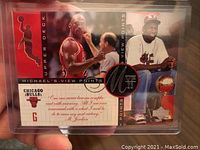 Upper Deck Michael Jordan Viewpoints basketball card with two photos of Jordan and a motivational quote.