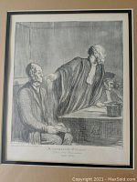 Close-up photo of the numbered lithograph print showing the artwork signature, title, and print number 409.