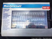 Closed box with original packaging showing Mastercraft branding and 500 pieces label.