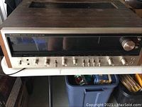 Front view of Pioneer SX-939 stereo receiver on table