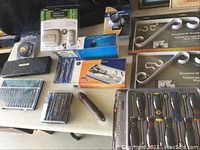 Overview photo of the full collection on a white table.