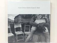 Front cover of the photography book showing black and white photo and title 'Cuba: Campo Adentro Susan S. Bank'.