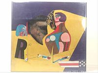 Front cover of the art book featuring colorful artwork by Richard Lindner with abstract figure and letters