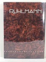 Front cover of the monograph showing marbled brown dust jacket with 'RUHLMANN' in white text