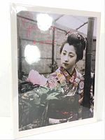 Front cover of the book showing a color photograph of a Japanese Geisha in traditional attire and hairstyle, shrink wrapped.