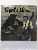 Front cover of Byrd’s Word album showing artist image and title