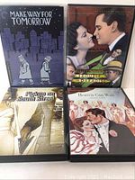 Four Criterion Collection DVD movies arranged in a grid showing front covers.