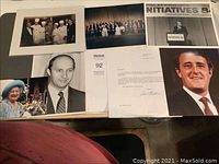 Overview of some photographs featuring Queen Elizabeth II, Brian Mulroney and other individuals including chefs and event photos