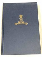 Front cover of the blue hardcover book with gold embossed crest and text 'Canadian The Royal Regiment VR'