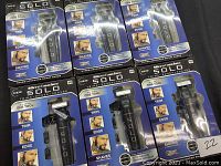 Lot of six new Micro Touch Solo men's shaver tools in original retail packaging, all visible in blister packs.