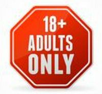 18+ Adults Only sign indicating adult content for the lot.
