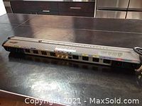 Full view of the power bar with several outlets visible