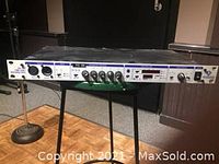 Front view of Brainstorm SR-15+ Time Code Distripalyzer showing rack mount design and front panel layout