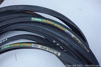 Stack of multiple tires showing Vittoria Ultra Speed labels