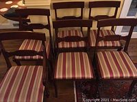 All six chairs arranged together