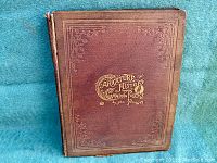 Front cover of the book showing embossed and gilt lettering with the title and author name.