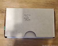 Closed white storage box labeled '2005-06 UD Rookie Update'.