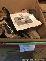 Black Christco cabinet scraper plane and instruction manual in cardboard box