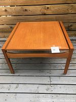 Table upright, full view showing top surface and legs