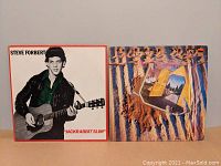 Front covers of two vinyl record albums: Steve Forbert "Jackrabbit Slim" and Bruce Cockburn album.