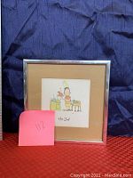 Front view of the framed and matted vintage William Egan print titled 'The Chef'