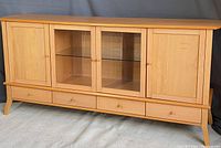 Front view of buffet with all doors and drawers closed