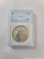 Obverse and certification label