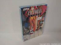 Front view of sealed California Games Atari 2600 game showing box artwork and sealed plastic wrap.