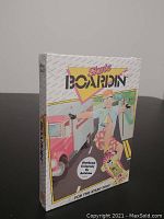 Front view of factory sealed Skate Boardin Atari 2600 game cartridge box showing artwork and Activision branding.