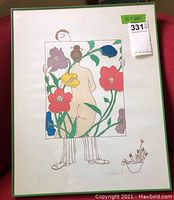 Full image of framed art print showing entire artwork and frame.