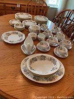 Overview of complete lot arranged on table