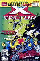X-Factor Annual Part 3 showing cover artwork with Marvel logo and title