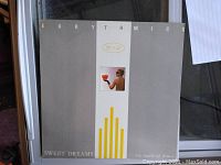 Front cover of Eurythmics Sweet Dreams vinyl record showing the album cover art and title